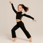Spodnie z kantem do Jazz Dance Black